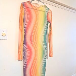 Multi colour longsleeve dress